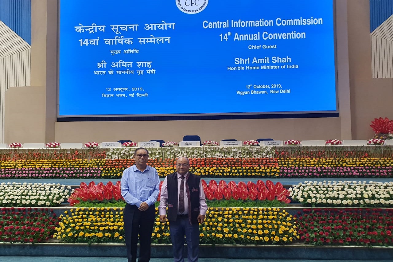 Shri Goto Ete SIC & Lekhi Puntso SIC attended 14th Annual Convention of CIC at New  Delhi