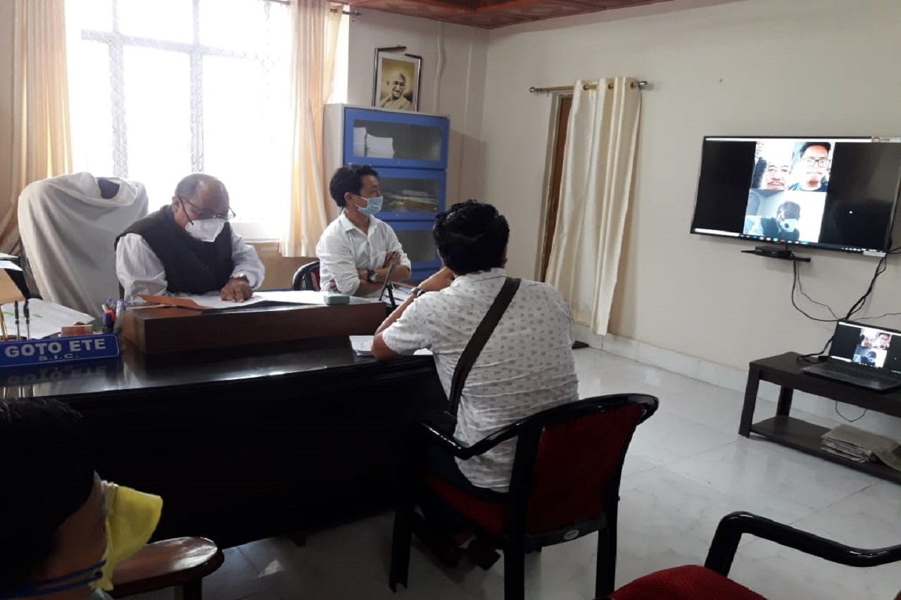 Online Video Conferencing Hearing session in the Hon'ble Court of Shri Goto Ete (SIC) on 22th May 2020.